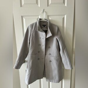 George- Grey Pea Coat- Size XL